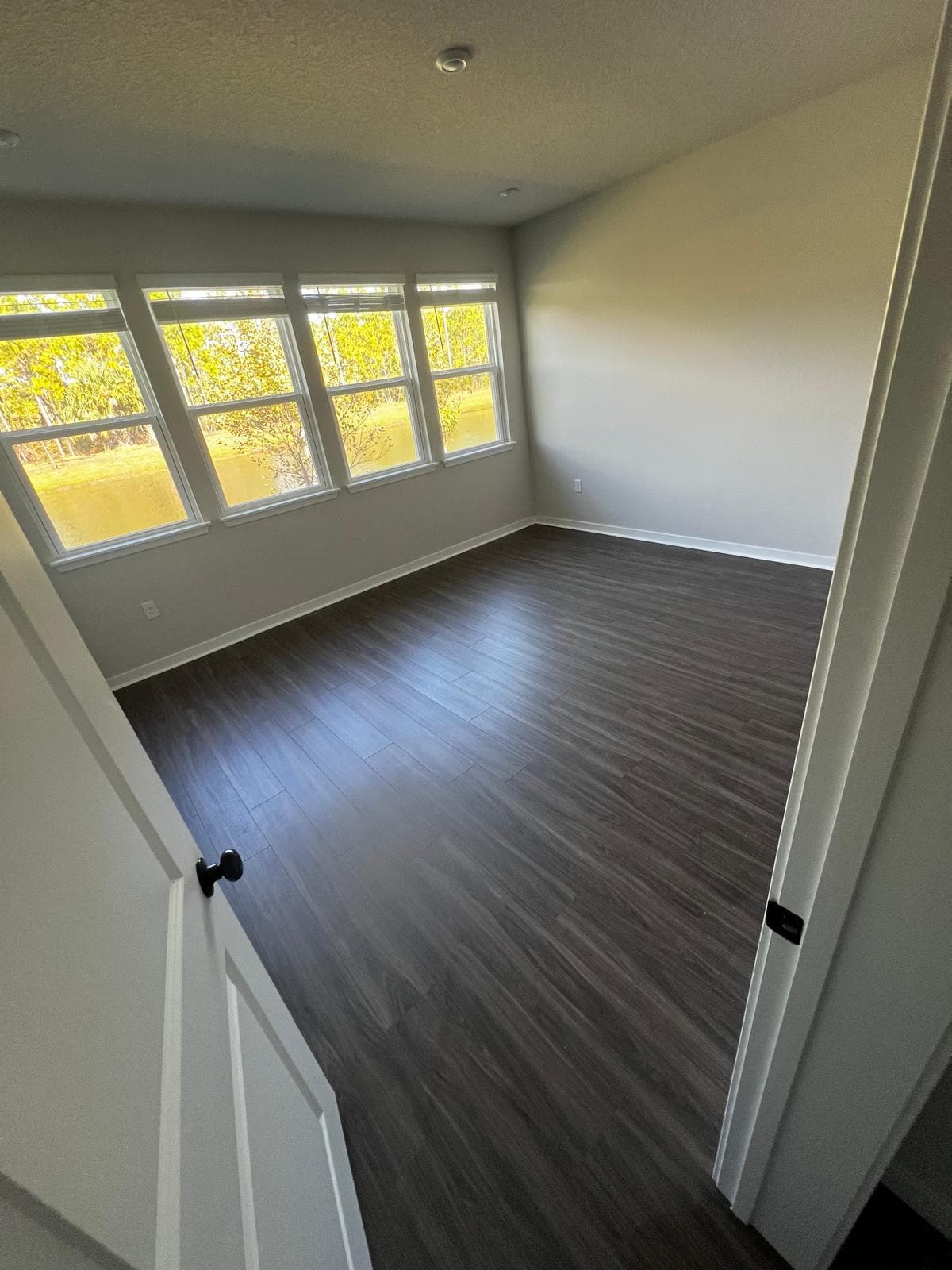 Living room before flooring upgrade