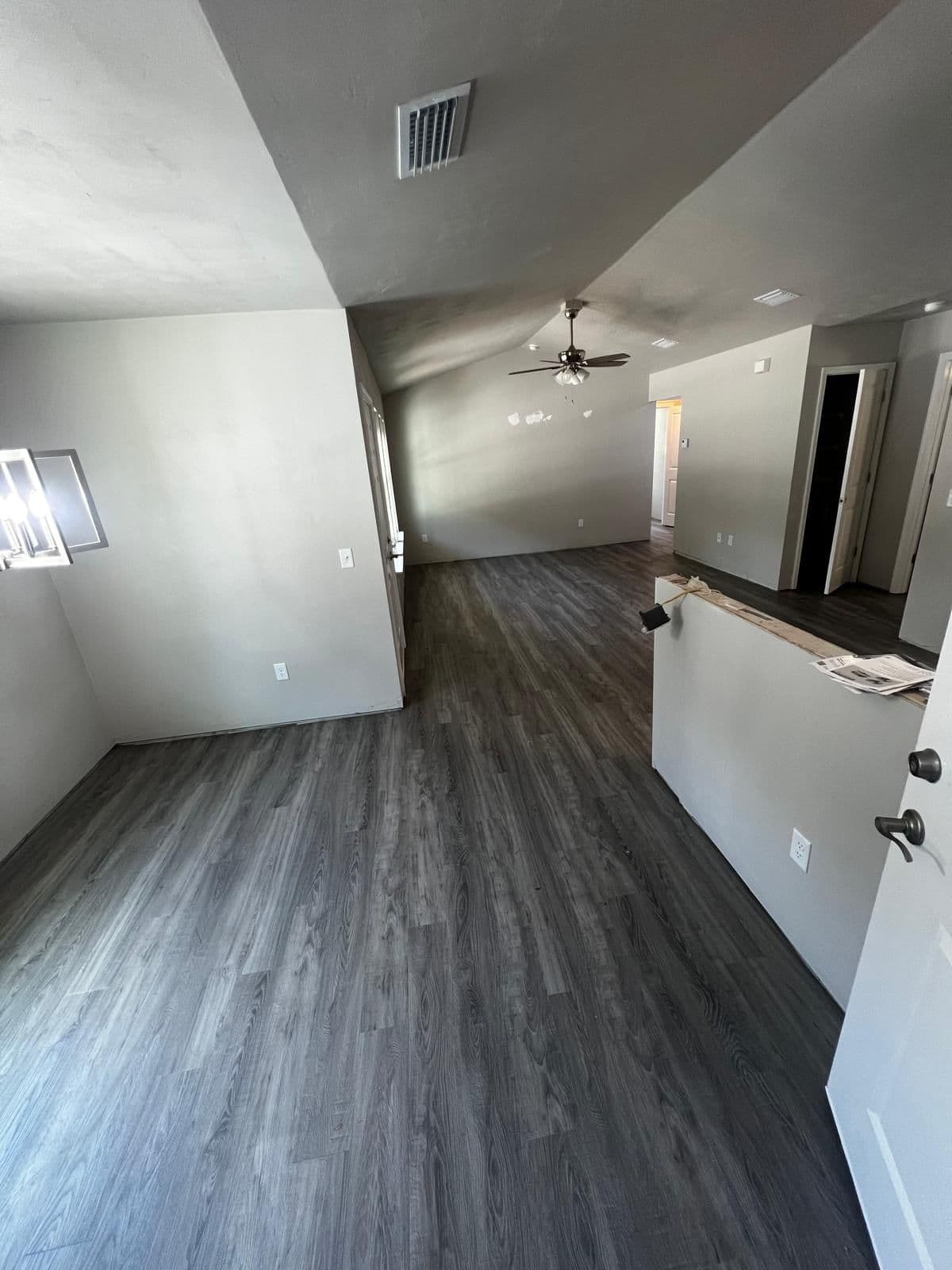 Room prepared for flooring installation